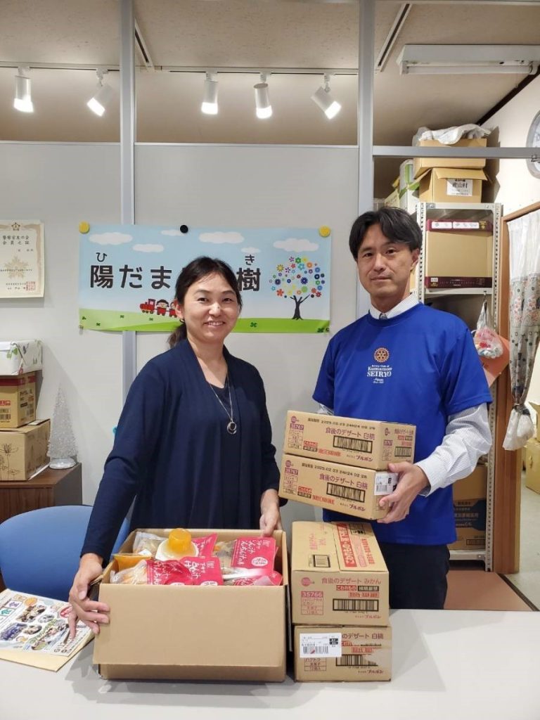 子ども食堂支援企画第二弾”牛丼＆けんちん汁セット配賦”（熊本西稜RC）